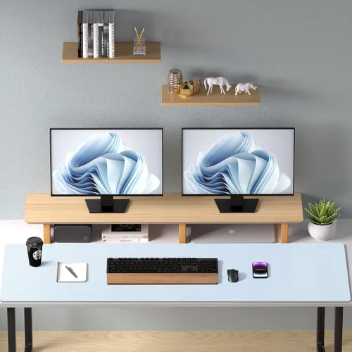 Vista 181 de Aothia Protector de escritorio de cuero, alfombrilla para mouse, alfombrilla de escritorio de oficina, 31.5 x 15.7 pulgadas, secante de escritorio