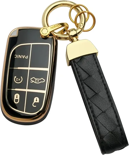 para llavero de Jeep Funda para llavero Compatible con Grand Cherokee Renegade Chrysler 200 300 Dodge RAM Durango Challenger Journey Carcasa de