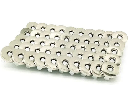 Vista 11 de 100 juegos de botones de cierre magnético, perfectos para bolsas y prendas, 14mm