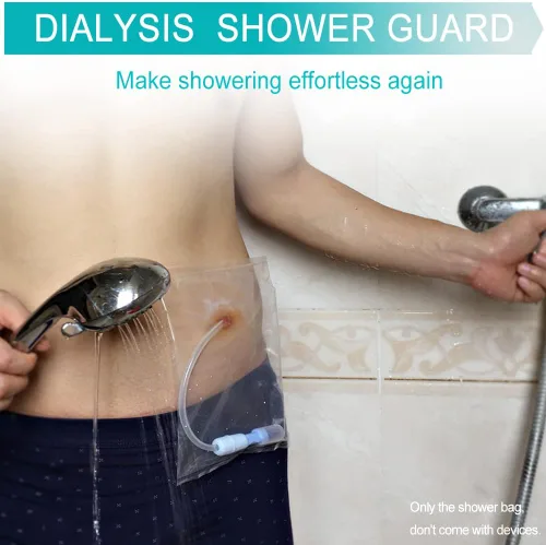 Vista 2 de Cubierta de ducha impermeable para catéter de diálisis peitoneal, protección PD para quimioterapia, accesorios para baño de tubo Peg G