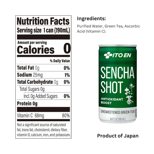 Vista 6 de Ito En Sencha Shot, té verde japonés, 6.4 onzas (paquete de 30), sin azúcar, cero calorías
