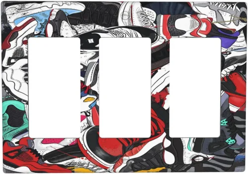 Vista 70 de William Morris Floral Boho Azul Medianoche Azul Bohemio Flor 1 Banda Dúplex Cubierta de Salida Decorativa Receptáculo Único Interruptor Eléctrico