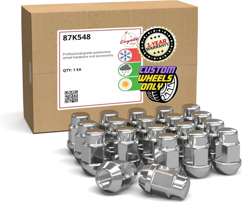 Vista 12 de Wheel Accessories Parts 20 piezas de tuercas de llanta M14x1.5, rosca de 14x1.5, tuerca de seguridad tipo bellota, 1.4" de largo, negras