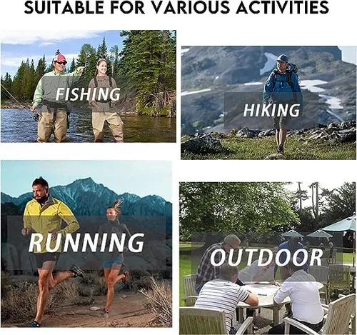 Vista 6 de Riverruns Camiseta de pesca UPF 50+, ligera, transpirable, de secado rápido, protección solar.