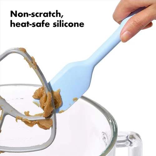 Vista 4 de OXO Good Grips - Juego de 2 espátulas de silicona, talla única, rojo/seltzer