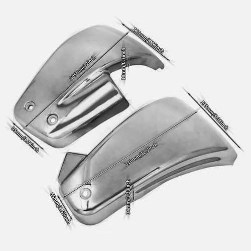 Vista 6 de Cubiertas de carenado lateral de batería izquierda y derecha para Harley M8 Softail Breakout Fat Boy FXBR FXBRS 2018-2023 Negro