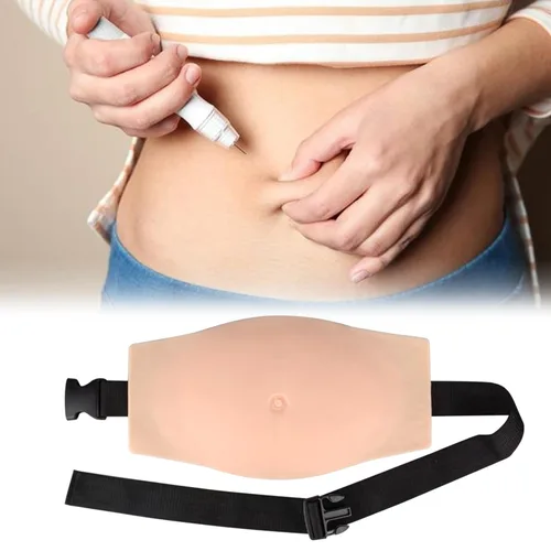 Vista 7 de SimCoach Simulador de inyección de vientre, almohadilla de entrenamiento de inyección subcutánea, kit de práctica de inyección para educación