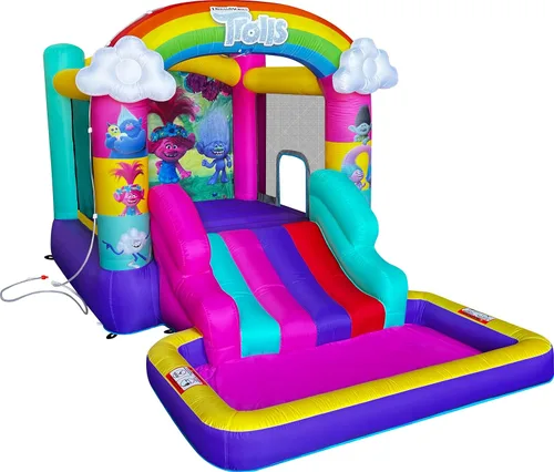 Vista 11 de Funormous Marvel Spider-Man Casa de Rebote Inflable con Tobogán, Castillo Hinchable de Spiderman para Niños, Interior y Exterior, Plus Soplador