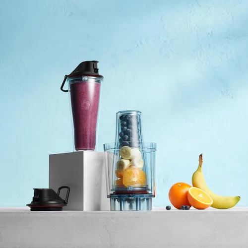 Vista 6 de Vitamix Personal Cup Adapter, BPA-Free, Dishwasher-Safe, Two 20-Ounce Blender Cups, Two Lids, and One Blender Adapter with Stainless-Steel Blades