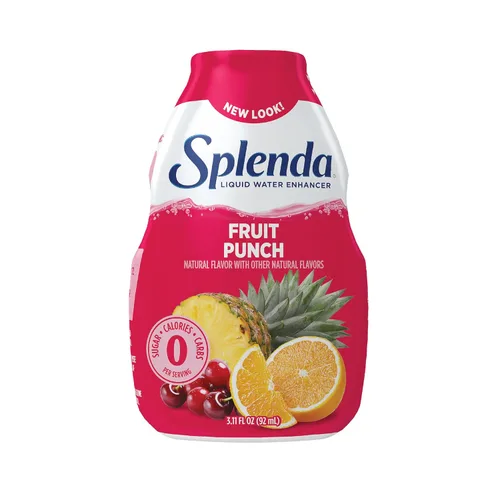 SPLENDA Gotas potenciadoras de agua líquidas, sin azúcar, cero calorías, sabor natural, mezcla de bebida concentrada, 3.11 onzas líquidas cada