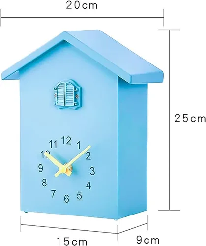 Vista 3 de Reloj de cuco de cuco con quimero y péndulo, voz de pájaro natural o llamada de cuco, reloj Coo Coo para arte de pared, hogar, sala de estar