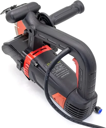 Vista 7 de Sierra eléctrica para hormigón de 8'', 4800W, ranurador de pared, cortadora de hormigón para ladrillo, pared de hormigón, granito, mármol, azulejo