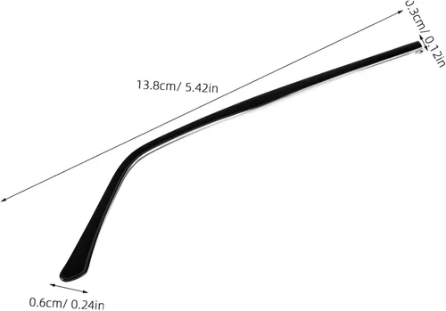 Vista 9 de 1 par de accesorios para gafas de sol Kit de reparación de piernas Gafas de sol magnéticas Gafas de sol negras retro Accesorios para gafas gafas