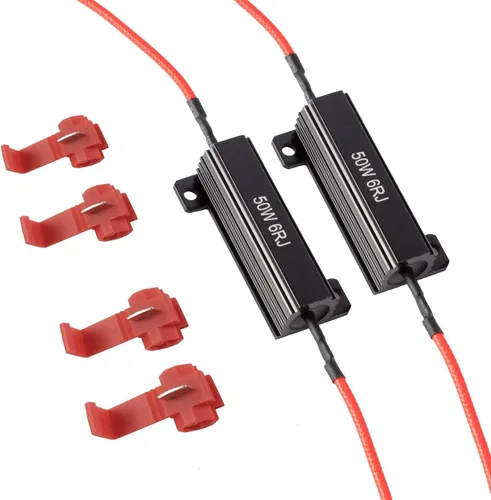 iBrightstar Resistencias de carga de 50W 6ohm para Fix LED Bulb Fast Hyper Flash Turn Signal Blink Error Code