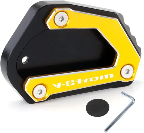 Vista 7 de Modeer Para V-Strom 650 650XT DL650 2004-2024 motocicleta CNC Extensión de aluminio para soporte lateral almohadilla placa de soporte vstrom 650 xt