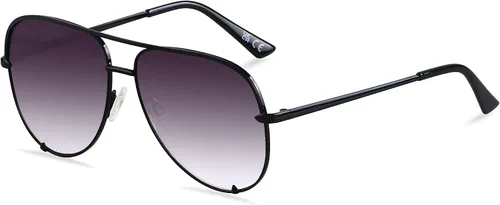 ANDWOOD Gafas de sol de aviador de gran tamaño para mujeres y hombres grandes y grandes protección UV gafas de sol de moda