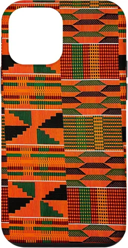 Vista 16 de iPhone 16 Kente patrón africano colorido estampado étnico Ghana caso