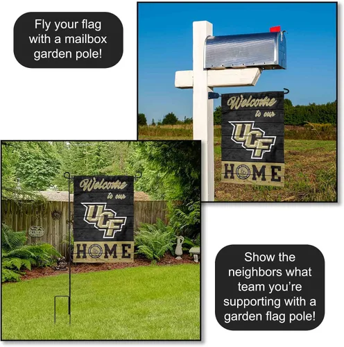 Vista 4 de Bandera de doble cara para jardín de Central Florida Knights Welcome To Our Home