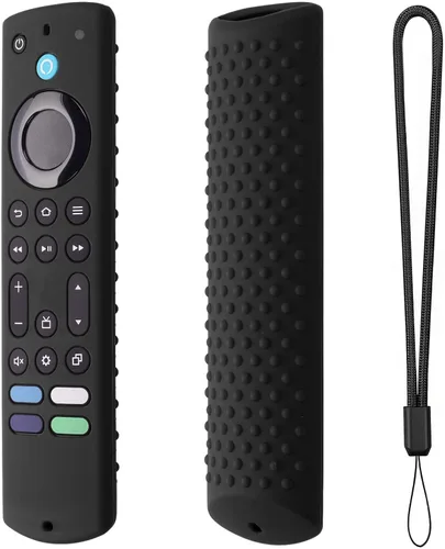 Funda de silicona de 6.2 pulgadas para Fire TV Stick 2023 4K Max 2nd/Fir TV Omni Series/FireTV 4-Series Remote, Toshiba/Insignia FirTV con cordón