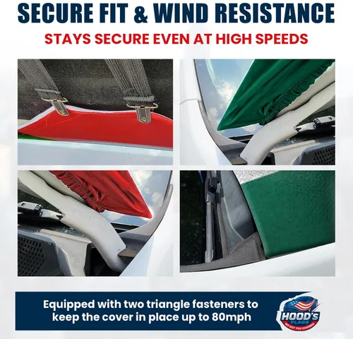 Vista 7 de Banderas de capucha: funda para capó de automóvil con bandera de México, 63 x 47 pulgadas, diseño de bandera mexicana, ajuste universal