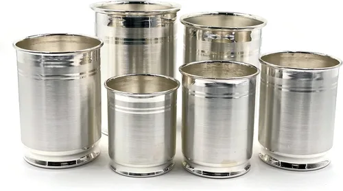 Vista 8 de Vidrio con sello de plata pura 999 - Estilo #03 (vidrio 2.75 pulgadas - 1.41 oz)