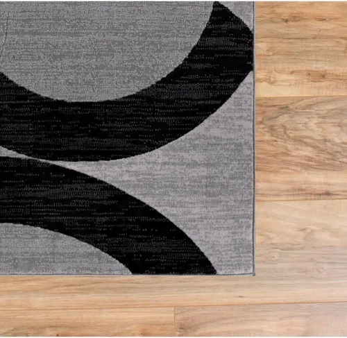 Vista 11 de Well Woven Dulcet Bingo - Alfombra geométrica moderna gris de 2 pies 7 pulgadas x 3 pies 11 pulgadas