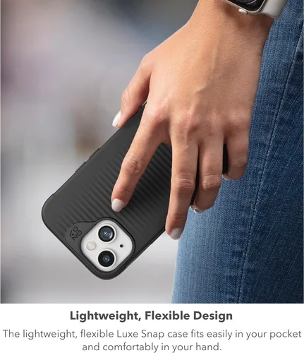 Vista 7 de ZAGG Luxe Snap - Funda protectora para iPhone 15, 14 y 13, protección contra caídas (10 pies9.8 ft), material de grafeno duradero, funda