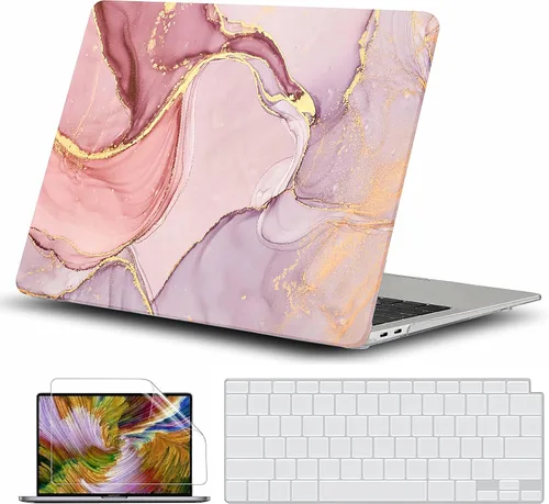 Vista 17 de GVTECH Funda para MacBook Air de 13 pulgadas (2010-2017) A1369 A1466 carcasa rígida de plástico, carcasa negra