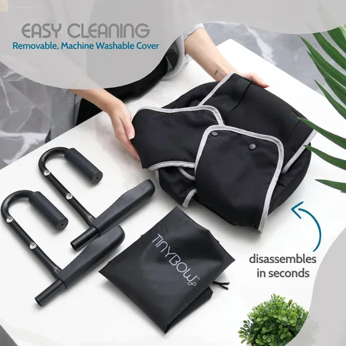 Vista 6 de Tinybow Silla alta de gancho para bebé, silla alta que se fija a la mesa - Silla alta con clip para mesa, silla alta portátil para viajes, silla