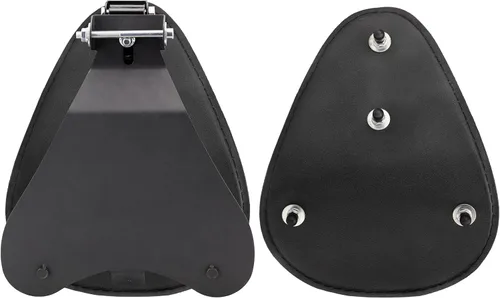Vista 3 de Asiento de transmisión de motocicleta Bobber Solo Seat con base de resorte Kit de soporte de montaje de repuesto para Harley Davidson Sportster XL