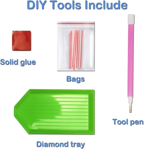 Vista 6 de Lunyloer Diamond Painting, 5D Diamond Art Kits for Adults Beginner, DIY Paint with Round Full Drill Diamonds Paintings Gem Art Perfect for Home Wall