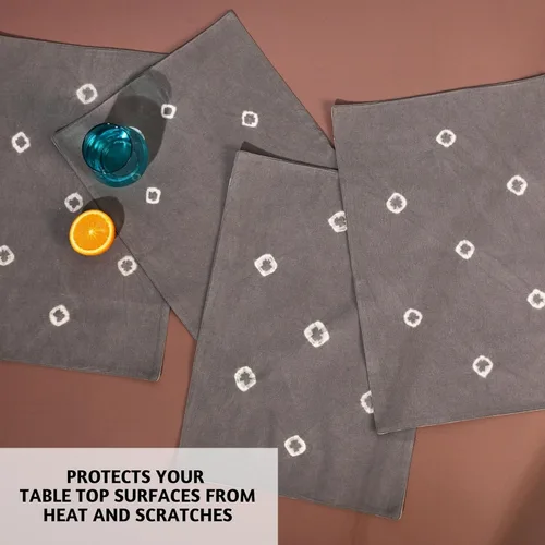 Vista 6 de Folkulture Juego de 4 manteles individuales decorativos de 13 x 19 pulgadas, 100% algodón, para mesa de comedor, manteles bohemios para decoración