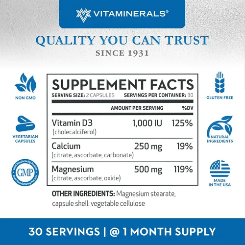 Vista 2 de VITAMINERALS 10 Magnese® Bone & Muscle Support 60 cápsulas vegetales