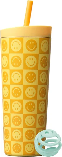 BlenderBottle Vaso 2 en 1 de acero inoxidable Shaker Bottle 24oz Kami Sonrisas Kami