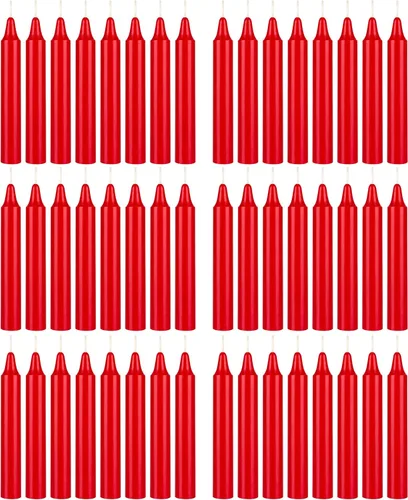 Vista 49 de Mega Candles 12 velas cónicas marrones sin perfume, velas de cera vertida a mano de 10 x 7/8 pulgadas, decoración del hogar, recepciones de boda