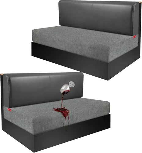 Vista 138 de Fundas de cojín 100 % impermeables para caravana, tela elástica, repuesto para asiento de cámper, funda de sofá lavable diseñada para banco de auto