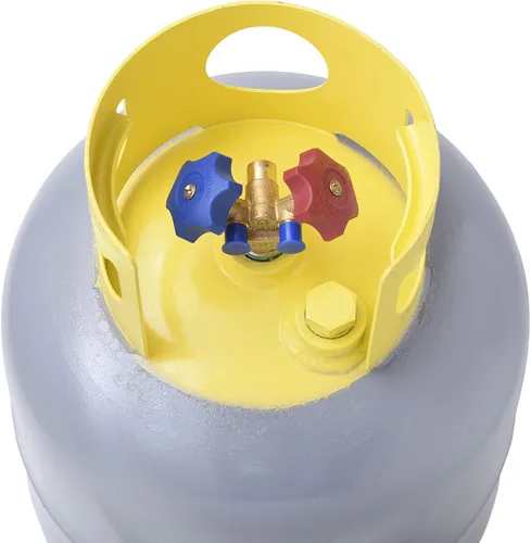 Vista 2 de Flame King YSNR501 tanque cilíndrico para recuperación de refrigerante, 50 libras