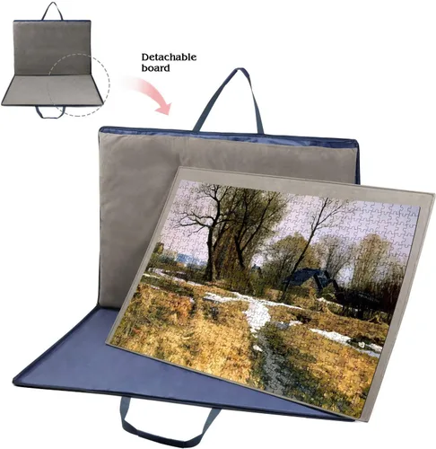 Vista 2 de Lavievert Estuche para rompecabezas de hasta 1500 piezas + soporte para rompecabezas de montaje