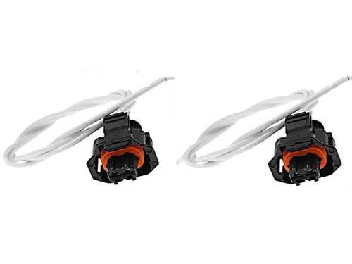 Paquete de 2 conectores de inyector de combustible diésel para Chevrolet GMC 6.6L Duramax LLY LBZ LLM Diesel 2 cables Pigtail 88988963 PT2183