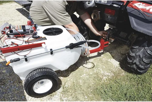 Vista 9 de NorthStar Difusor y pulverizador para remolque con brazo de 21 galones, 2,2 GPM, 12 voltios a corriente directa