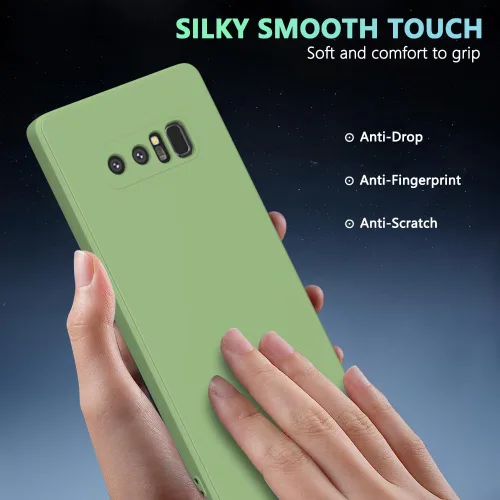 Vista 569 de Funda para Samsung Galaxy Note 8, color negro, resistente a los arañazos con tacto suave, delgada funda delgada para Samsung Galaxy Note 8