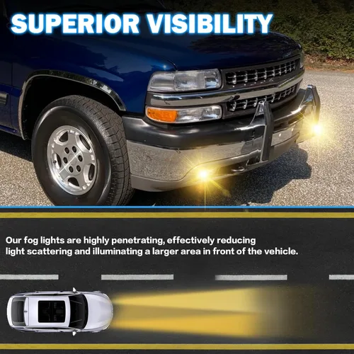 Vista 2 de Conjunto de luces antiniebla para Silverado 1999-2002 1500 2500/2001 2002 Silverado 1500HD 2500HD 3500/2000-2006 Tahoe Suburban 1500 2500