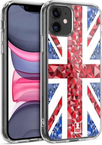 Vista 69 de Head Case Designs Blue Gingham Union Jack Collection - Funda de gel suave compatible con Apple iPhone 7 Plus/iPhone 8 Plus