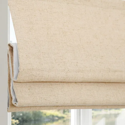 Sunbox Persianas romanas sin cordón, de tela para oscurecer la habitación, persianas romanas para ventanas, puertas, puertas francesas, ventanas de