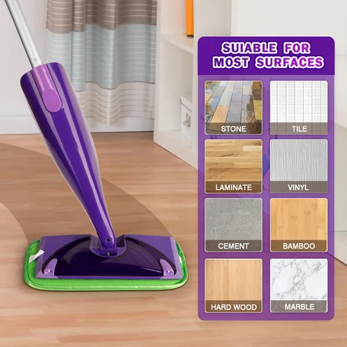 Vista 5 de Orighty Almohadillas reutilizables para trapeador compatibles con Swiffer WetJet – Recambio de microfibra lavable a máquina para limpieza del hogar