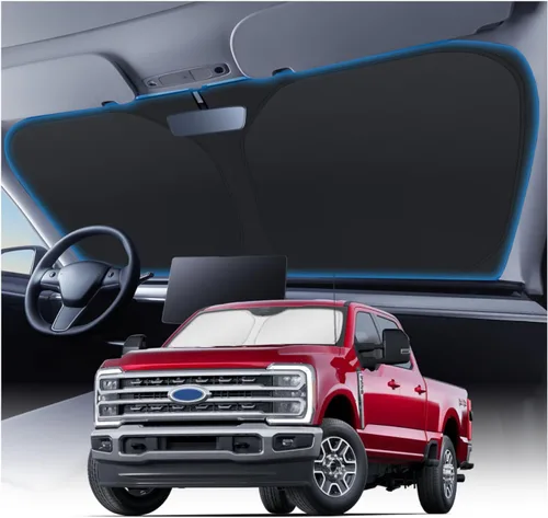 Vista 141 de KUST Parasol para parabrisas para Ford Fusion 2013-2020 2021, accesorios, pantalla de ventana, protector de visera solar, plegable, bloquea