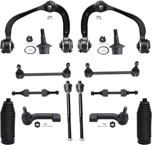 Vista 141 de Detroit Axle - Kit de suspensión frontal de 14 piezas para Honda Accord 08-12 2008 2009 2010 2011 2012, 4 brazos de control con rótulas + 4 barras