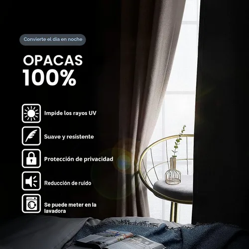 Vista 4 de SimpleHome Cortinas opacas 100% aguamarina, oscurecimiento de la habitación Aqua