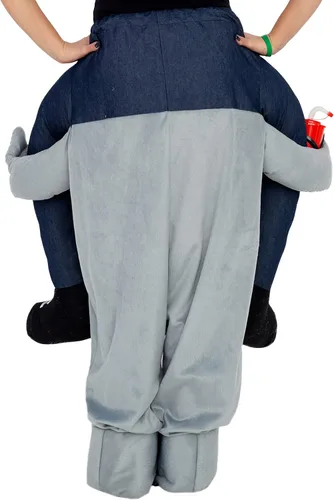 Vista 5 de Disfraz de Halloween de animal que aparenta llevarte en los hombros para cosplay