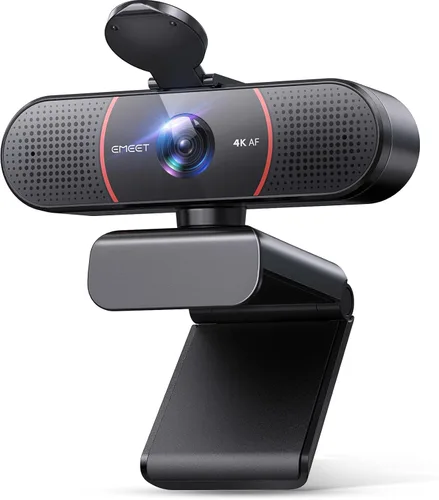 Vista 12 de EMEET Cámara web 1080P, cámara web C960 con 2 micrófonos con cancelación de ruido y cubierta de privacidad, cámara de computadora FOV de 90°, cámara